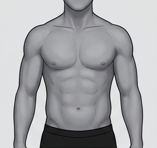 18-23% body fat silhouette